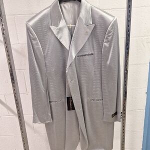 Elegant Men's Silver Blazer